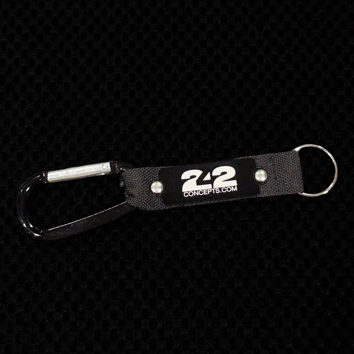 Black Carabiner Key Chain